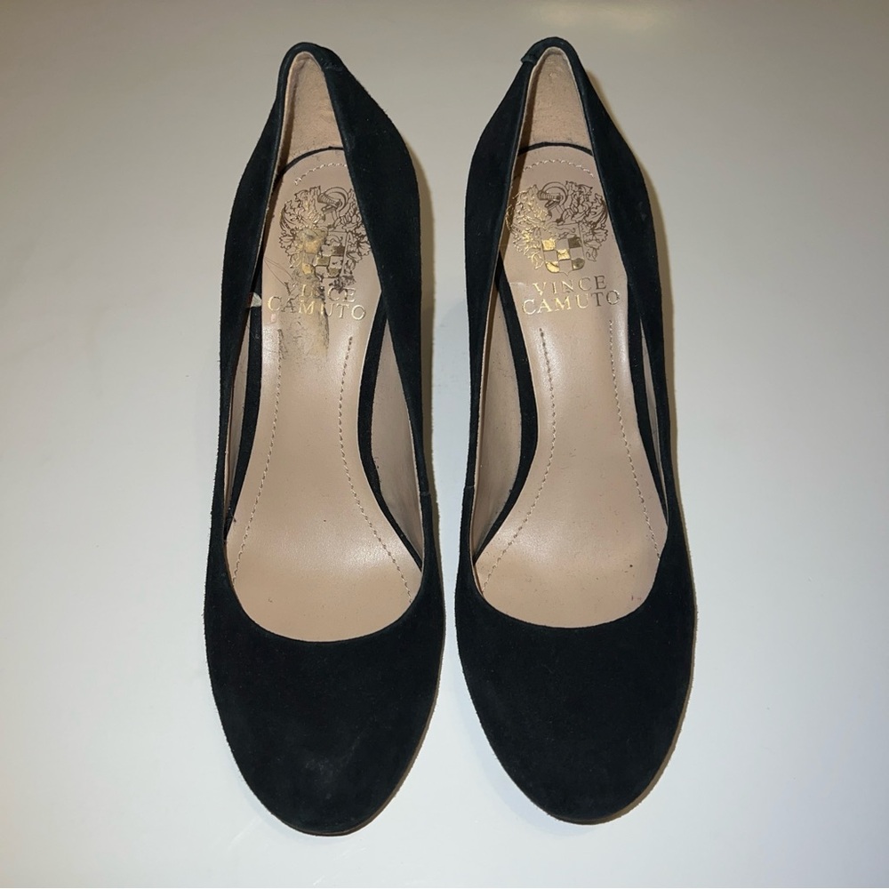 Vince Camuto Black Suede Heels